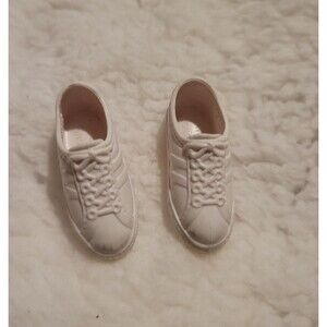 Vintage Ken Barbie Doll Size White Sneakers Tennis Shoes Hong Kong